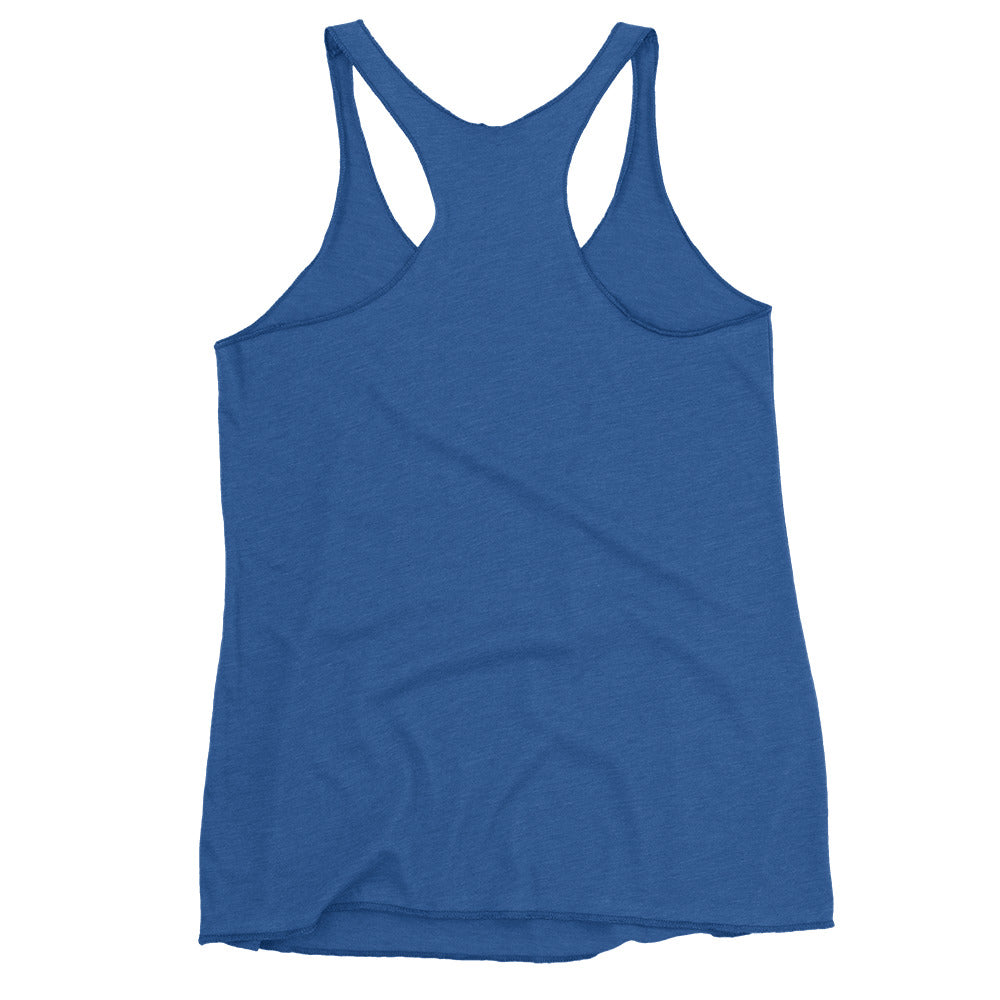 Blue-Eyed Queen of Hearts Women's Racerback Tank by EraofInk