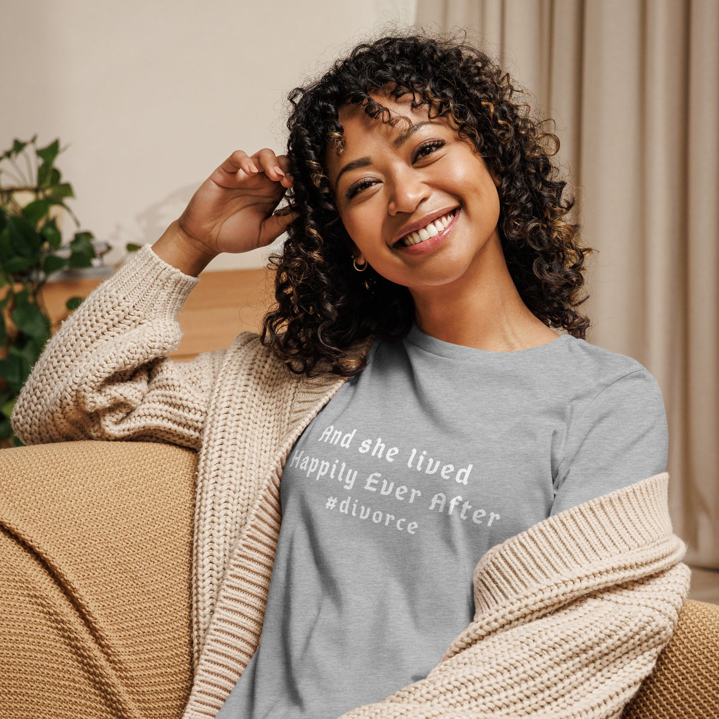 And She Lived Happily Ever After #divorce Women's Relaxed Tee by EraofInk