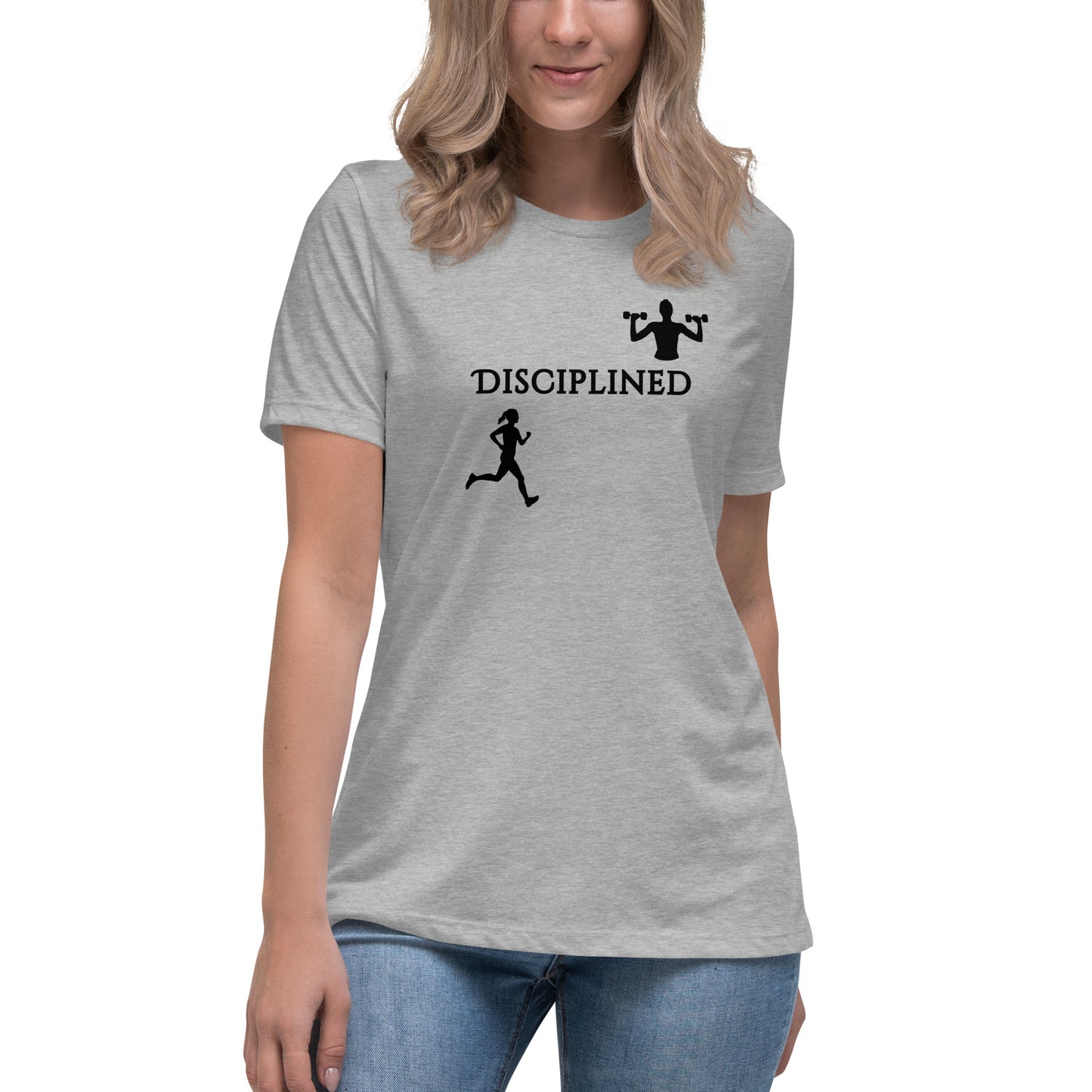 Disciplined Women's Fitness Relaxed Tee by EraofInk