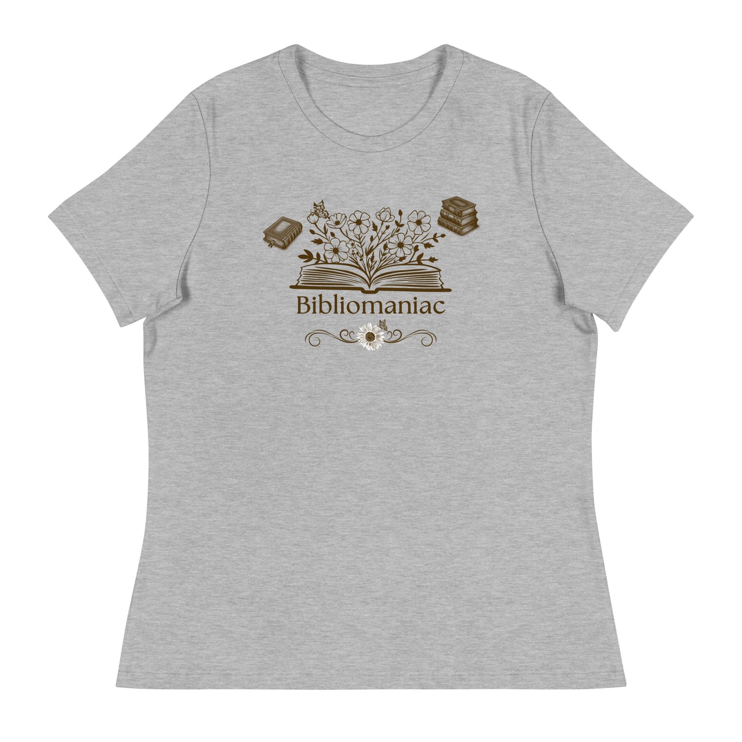 Bibliomaniac Book Lover Women's Relaxed Tee by EraofInk