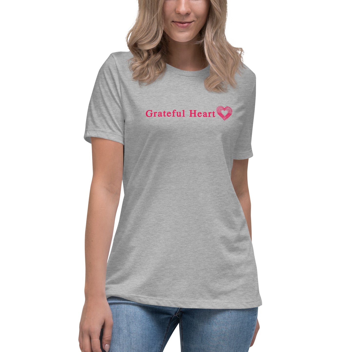 Grateful Heart Women's Relaxed Tee by EraofInk