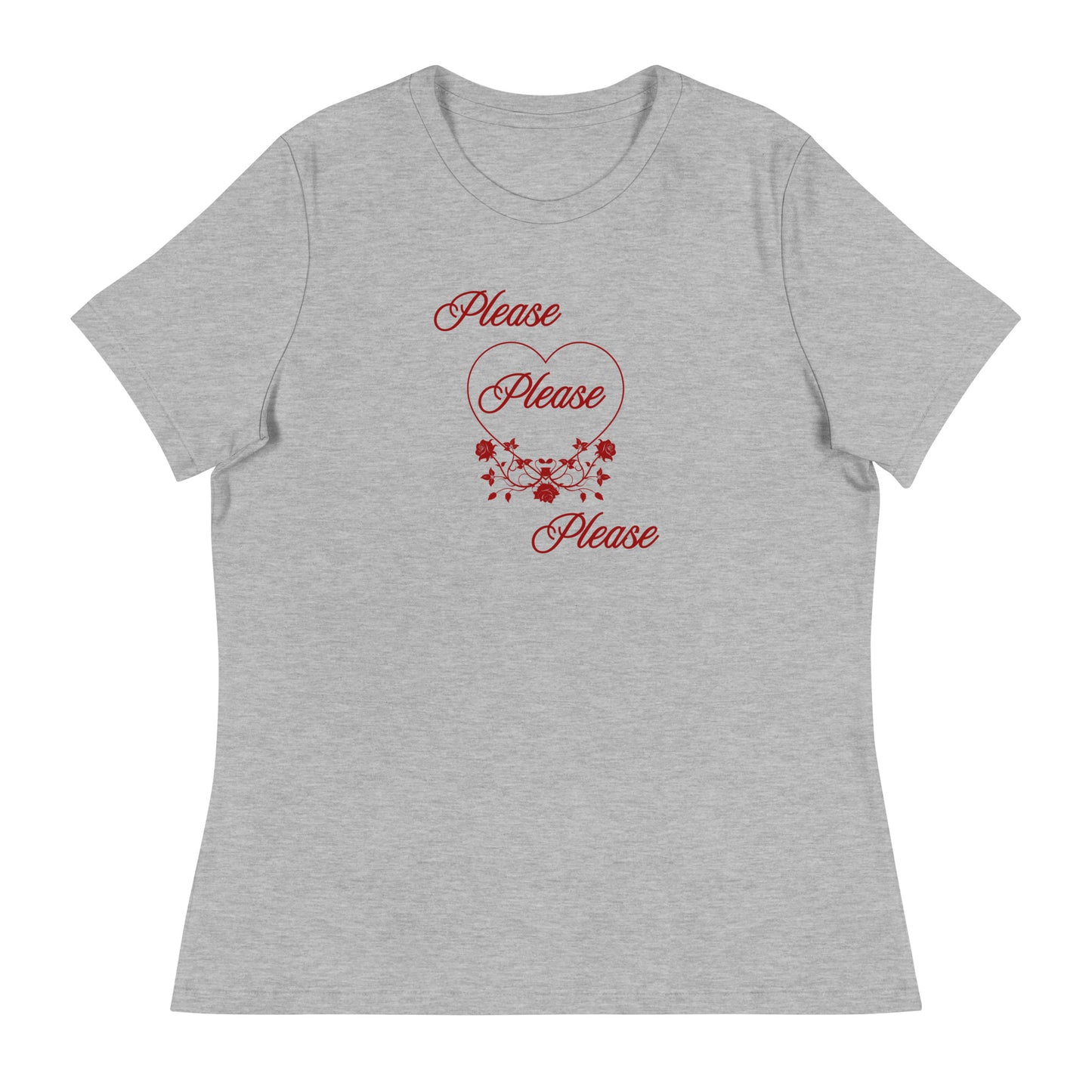 Please Please Please Love and Roses Women's Relaxed Tee by EraofInk