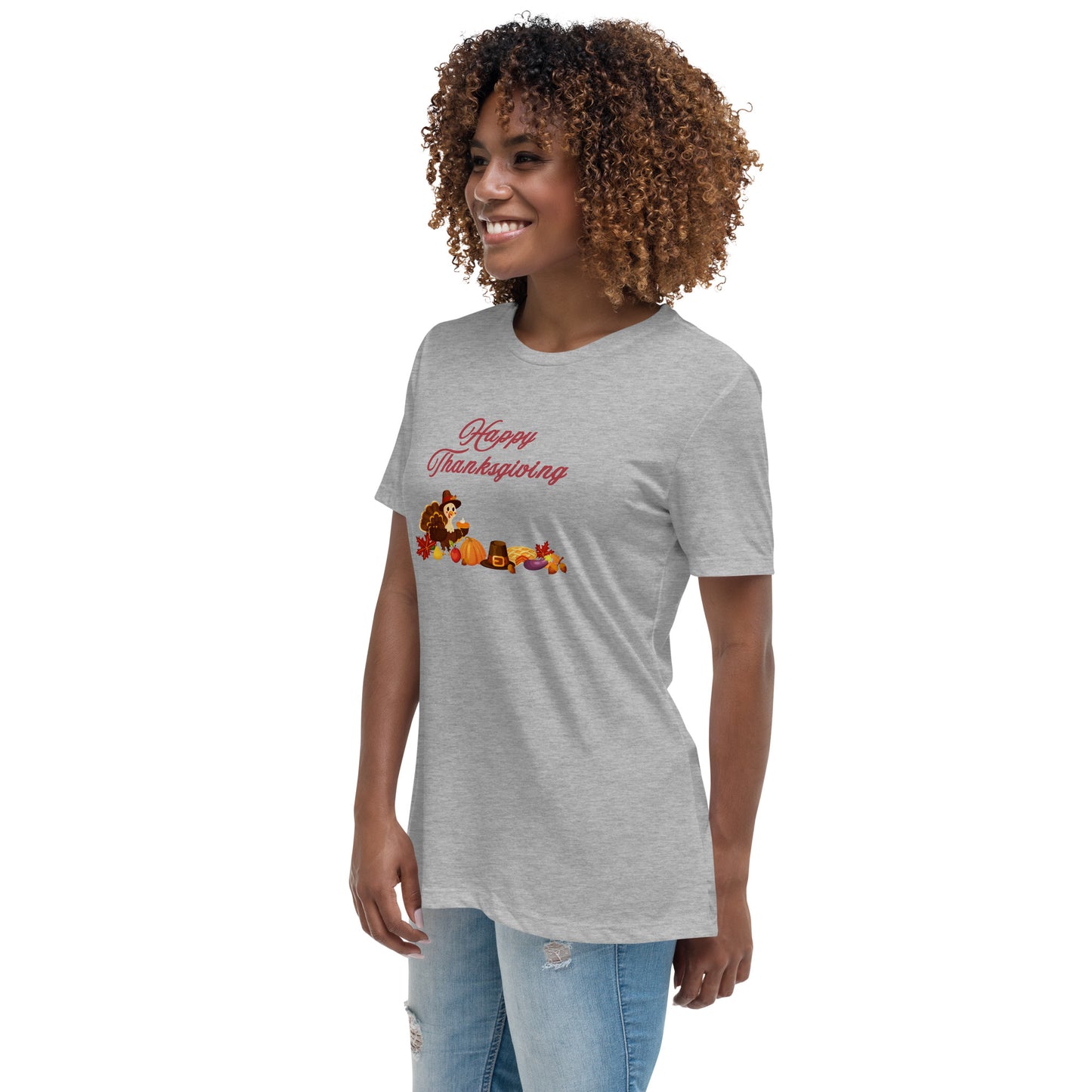 Happy Thanksgiving Women's Relaxed Tee by EraofInk