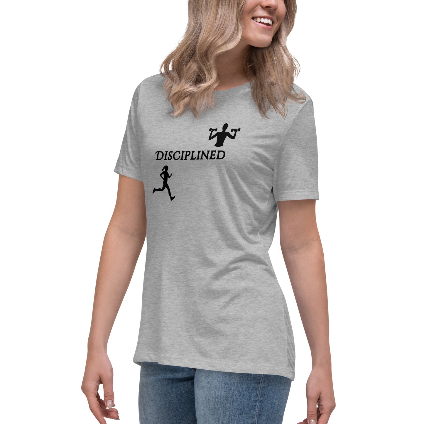 Disciplined Women's Fitness Relaxed Tee by EraofInk