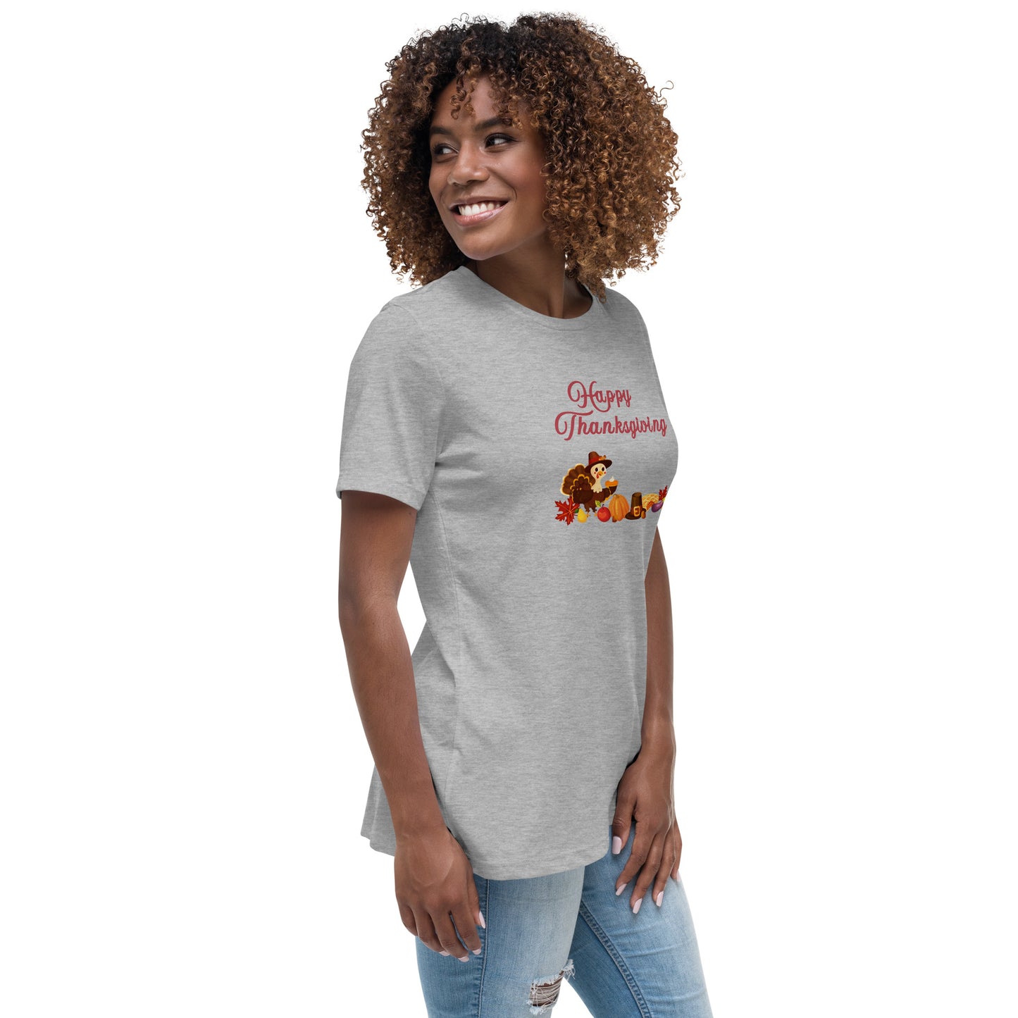 Happy Thanksgiving Women's Relaxed Tee by EraofInk