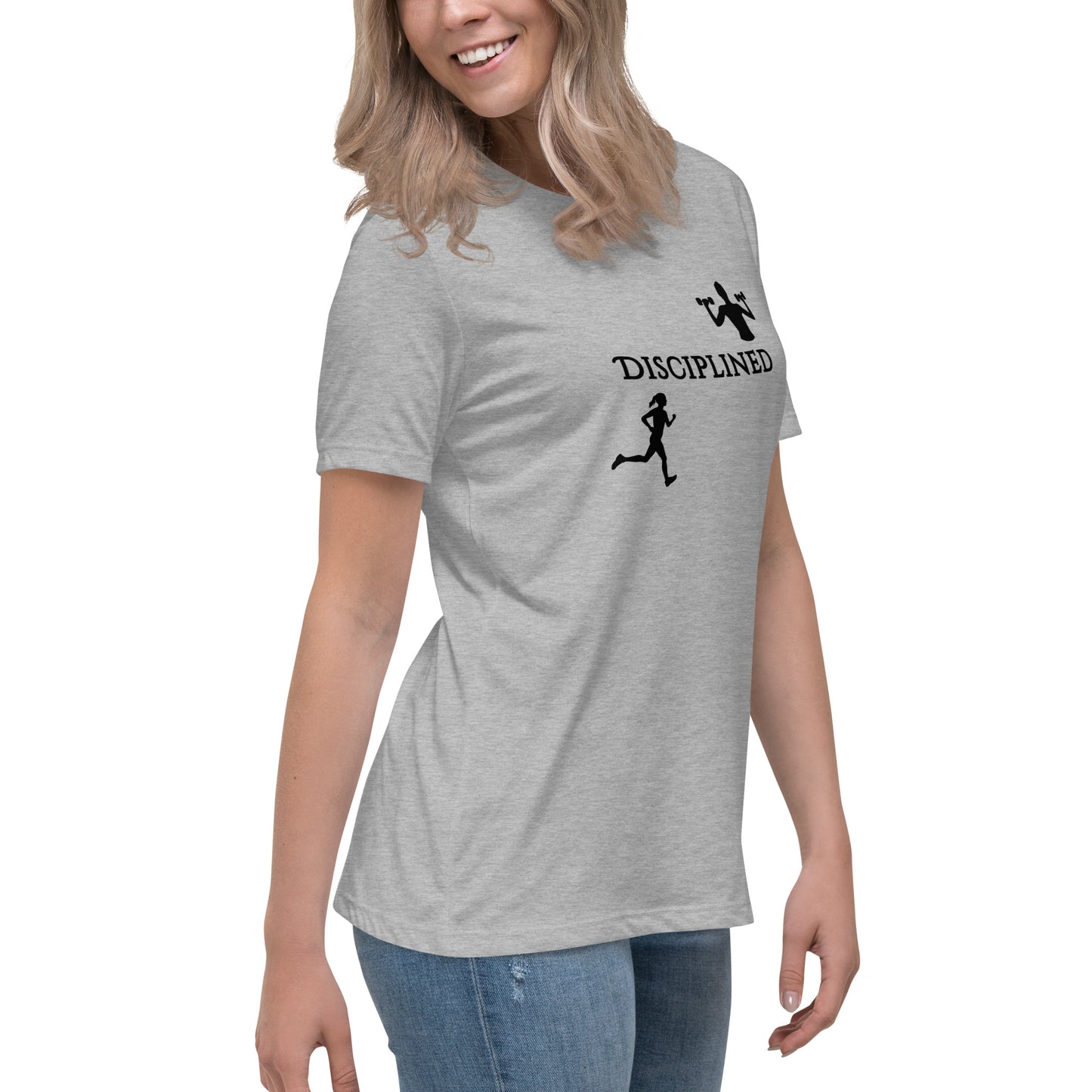 Disciplined Women's Fitness Relaxed Tee by EraofInk