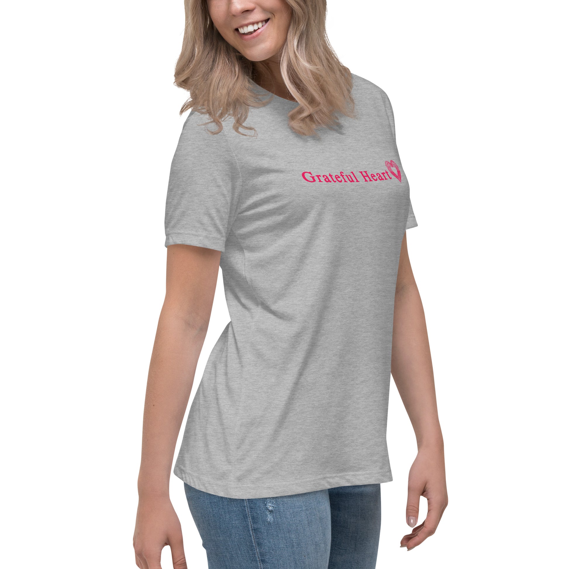 Grateful Heart Women's Relaxed Tee by EraofInk