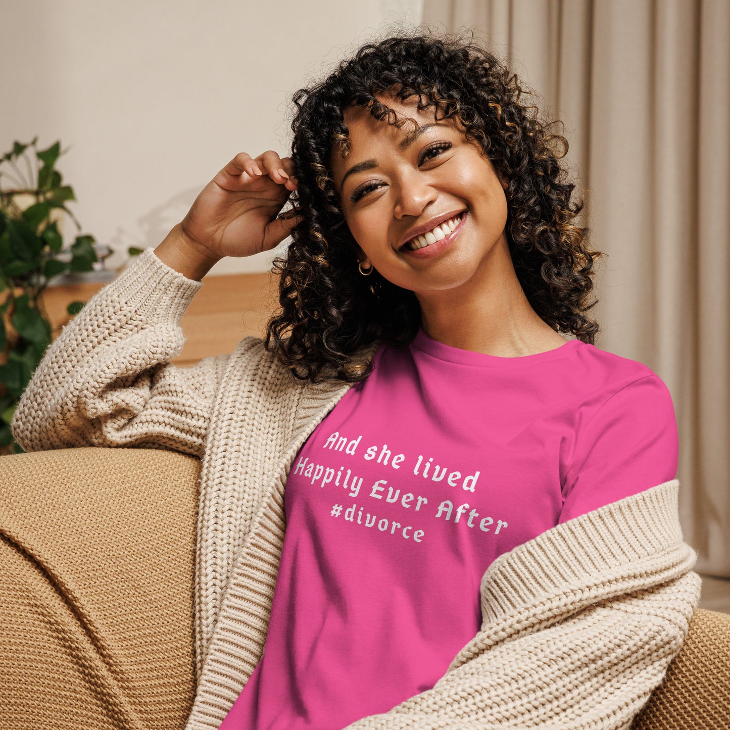 And She Lived Happily Ever After #divorce Women's Relaxed Tee by EraofInk