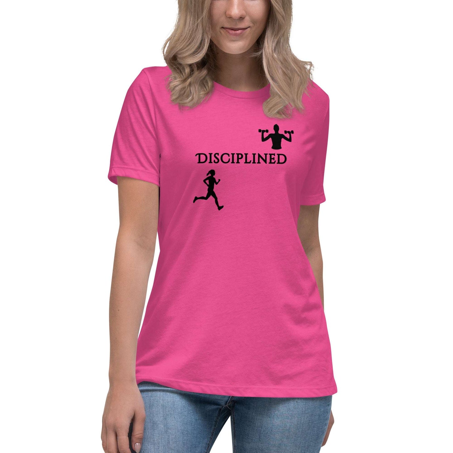 Disciplined Women's Fitness Relaxed Tee by EraofInk