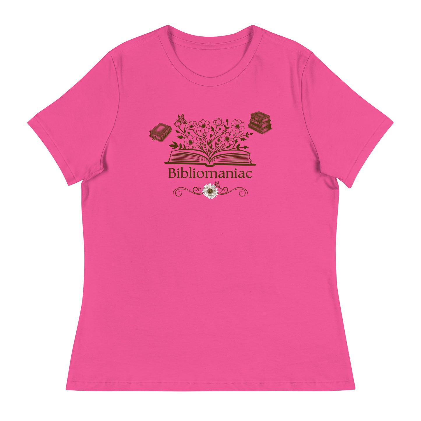 Bibliomaniac Book Lover Women's Relaxed Tee by EraofInk