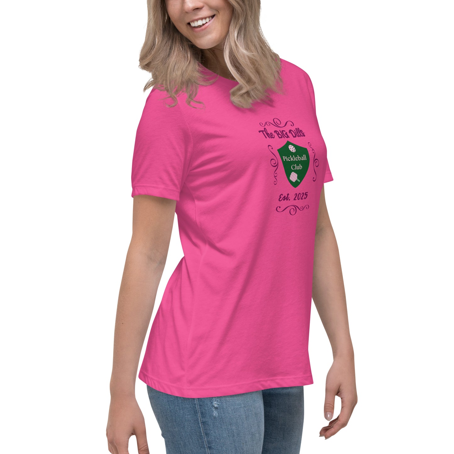 The Big Dills Pickleball Club Est. 2025 Feminine Design Women's Relaxed Tee by EraofInk