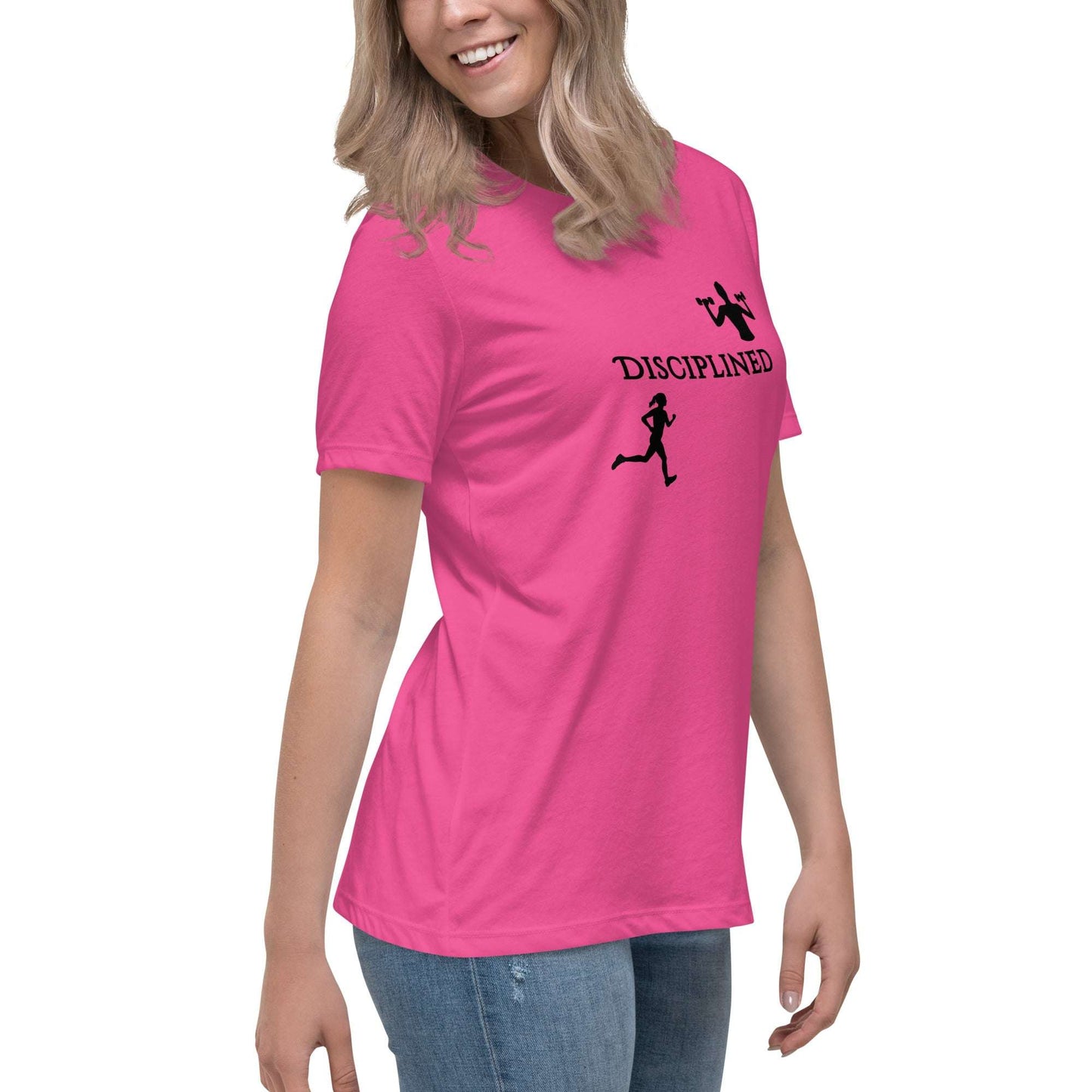 Disciplined Women's Fitness Relaxed Tee by EraofInk