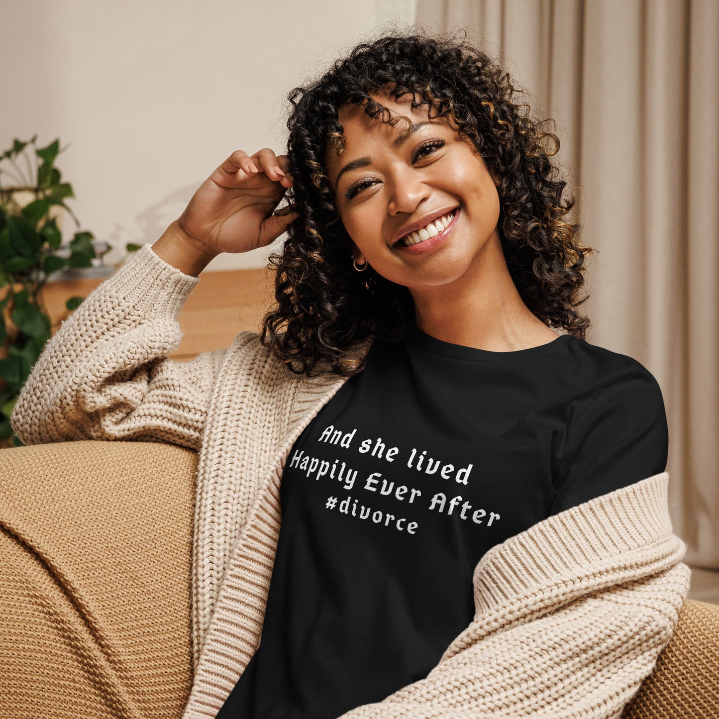And She Lived Happily Ever After #divorce Women's Relaxed Tee by EraofInk