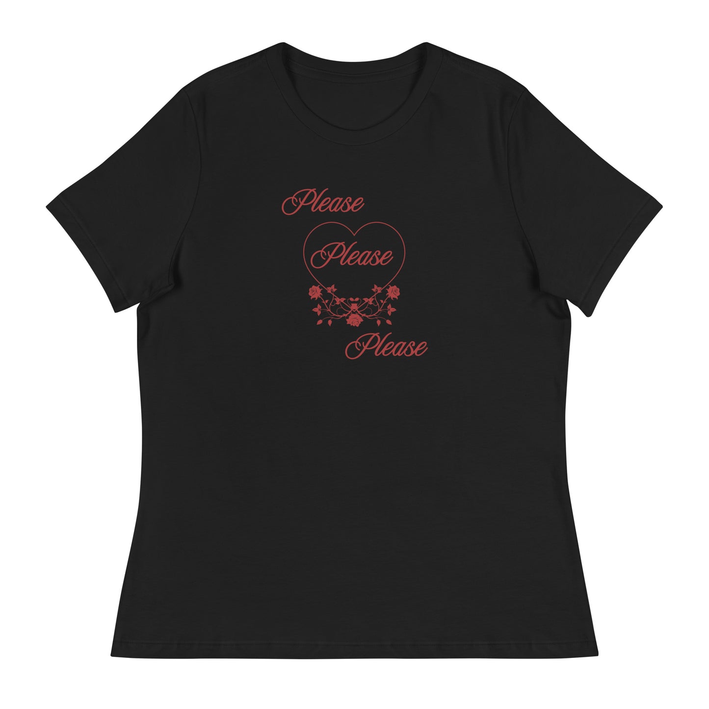 Please Please Please Love and Roses Women's Relaxed Tee by EraofInk