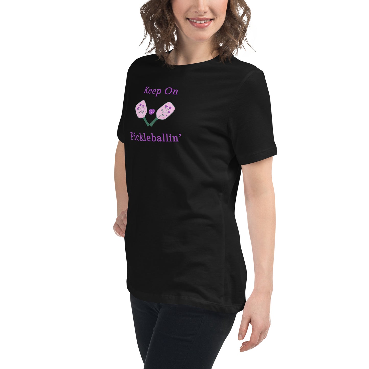 Keep on PickleBallin' Women's Relaxed Tee by EraofInk