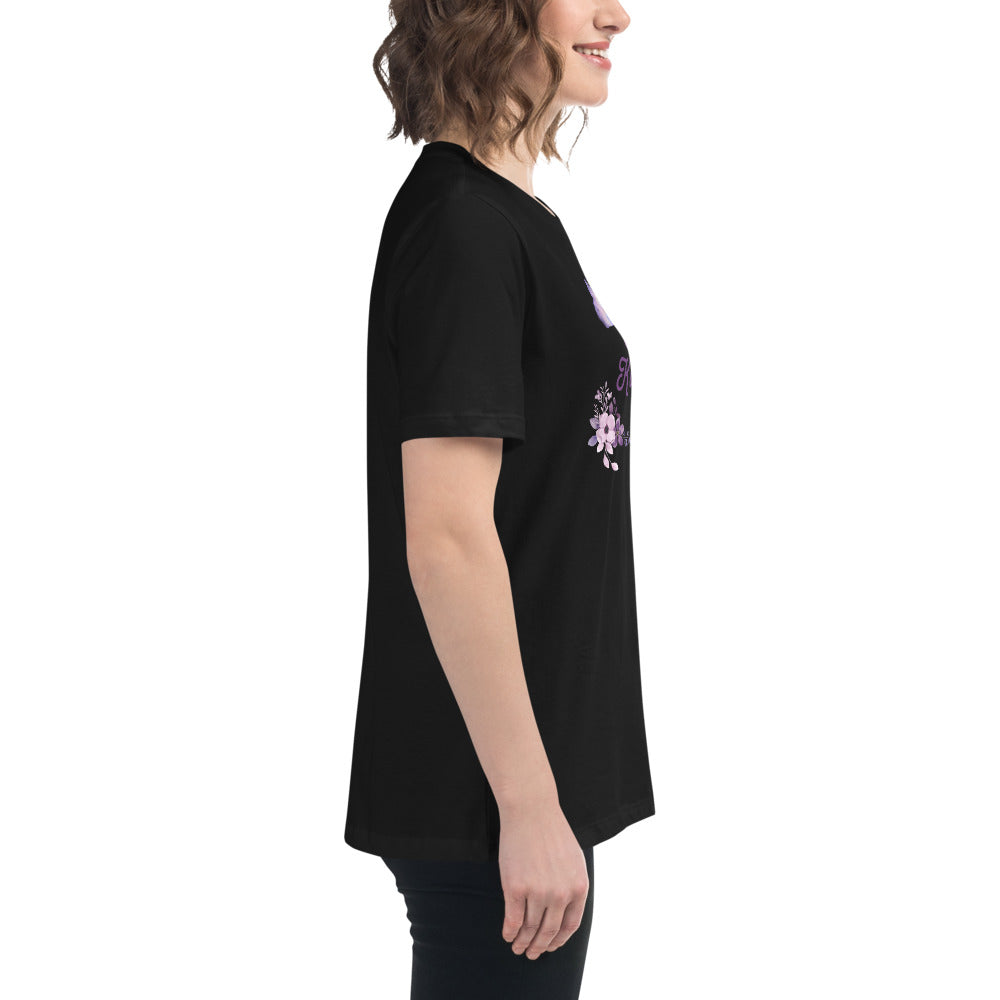 Choose Kindness Lavender Women's Relaxed Tee by EraofInk