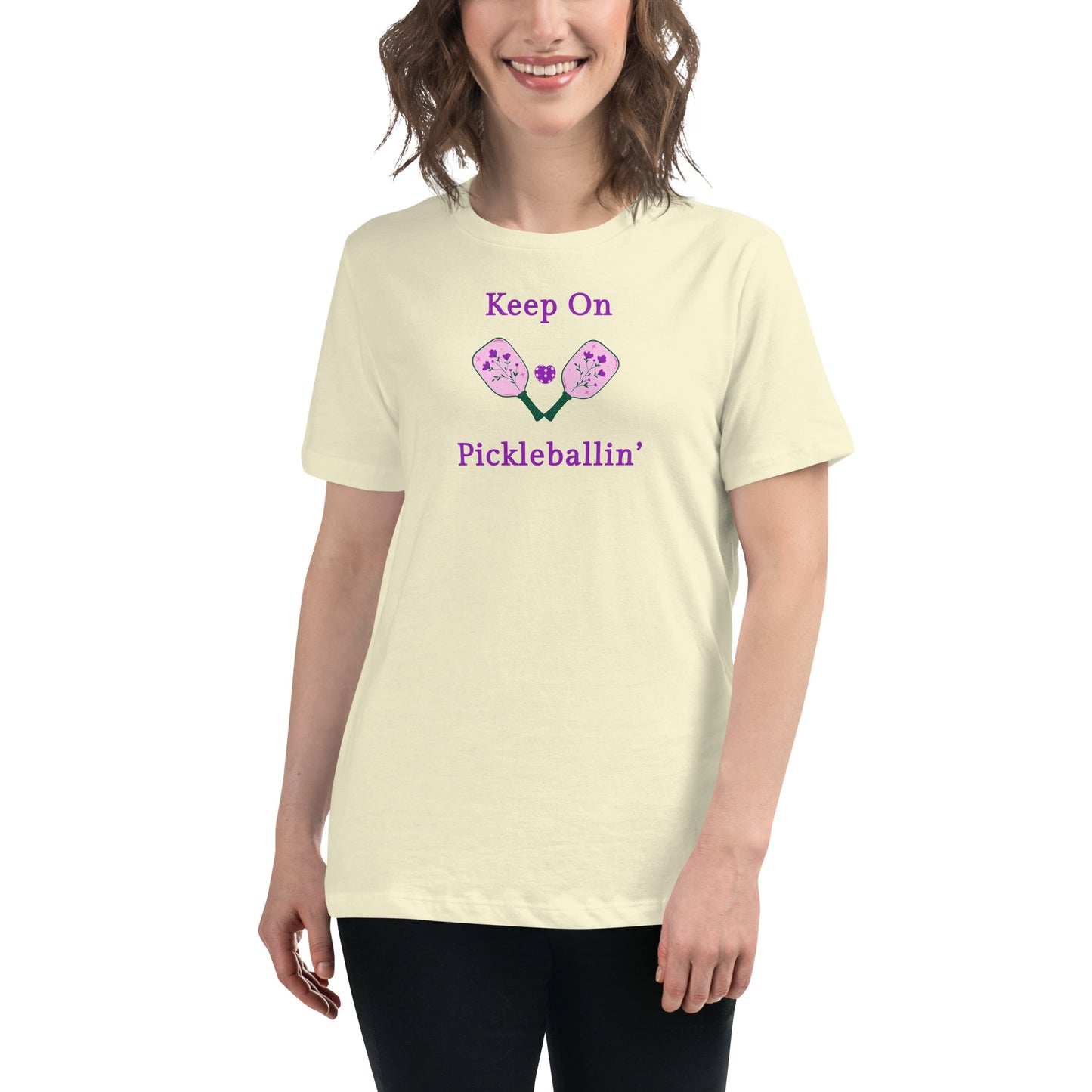 Keep on PickleBallin' Women's Relaxed Tee by EraofInk