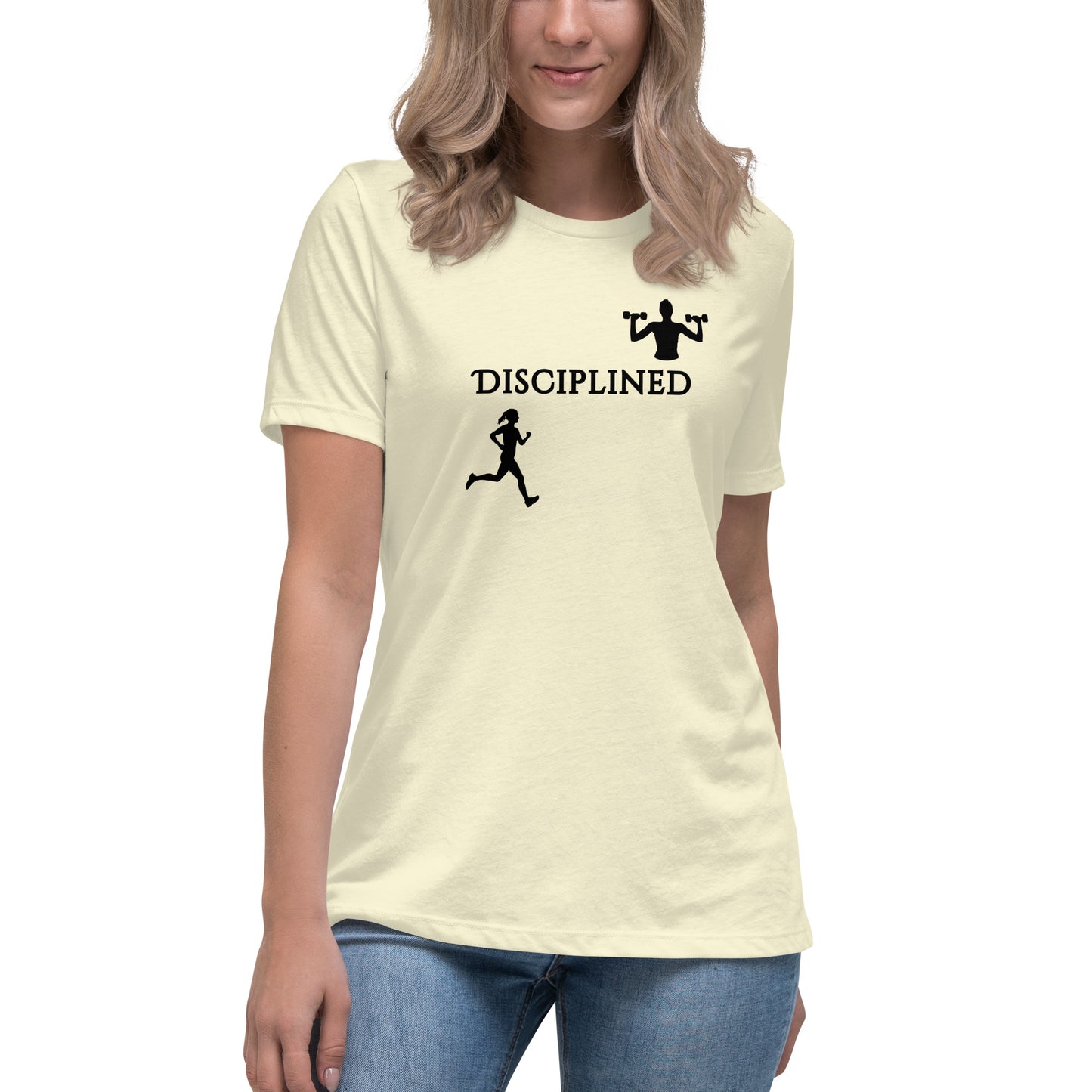 Disciplined Women's Fitness Relaxed Tee by EraofInk