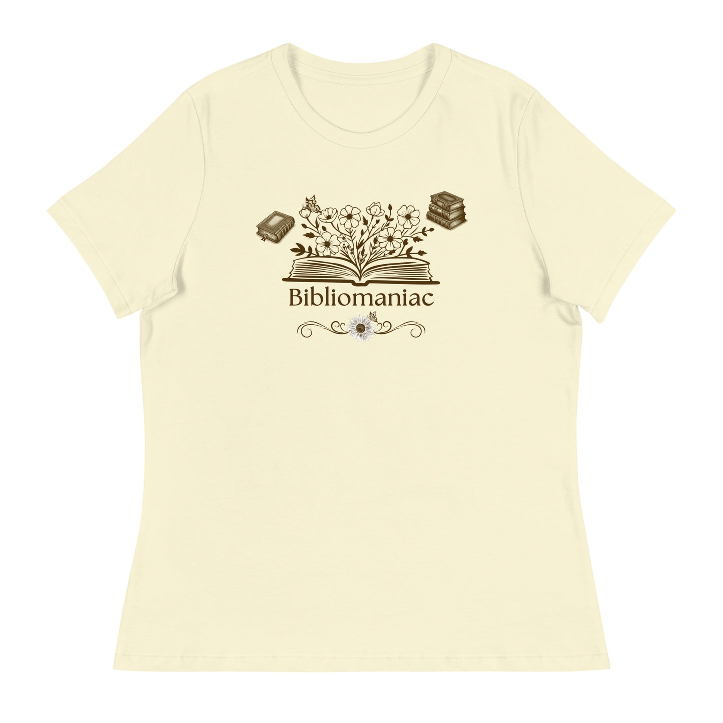 Bibliomaniac Book Lover Women's Relaxed Tee by EraofInk