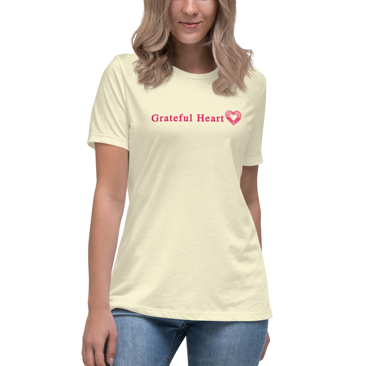 Grateful Heart Women's Relaxed Tee by EraofInk