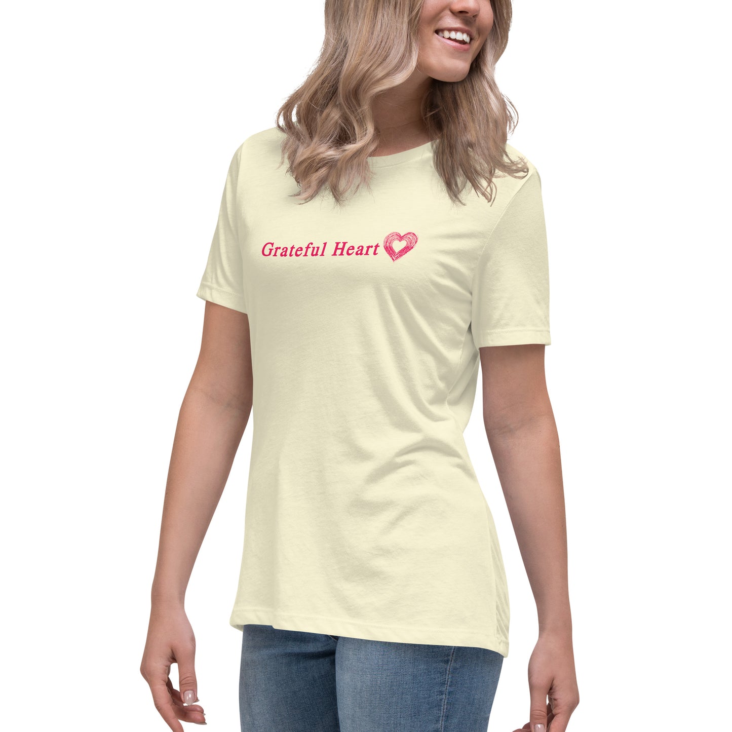 Grateful Heart Women's Relaxed Tee by EraofInk