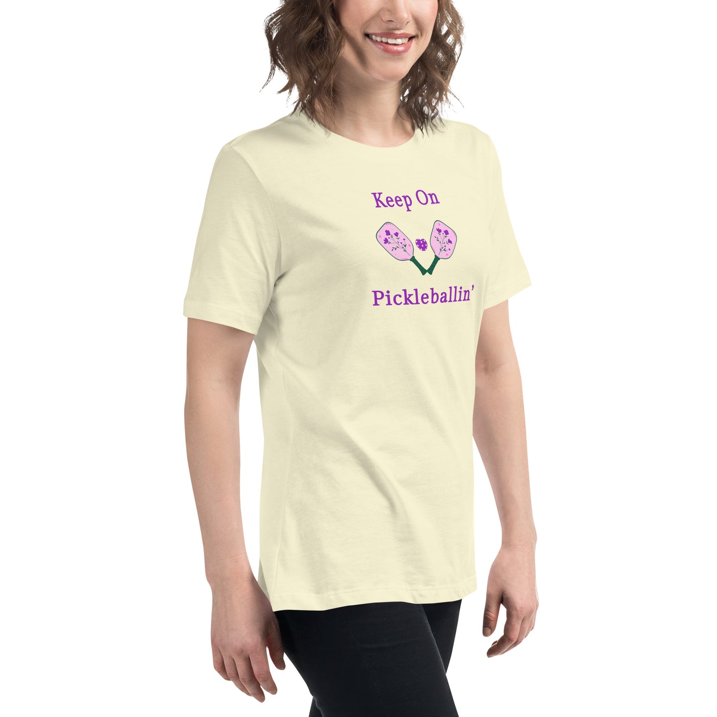 Keep on PickleBallin' Women's Relaxed Tee by EraofInk