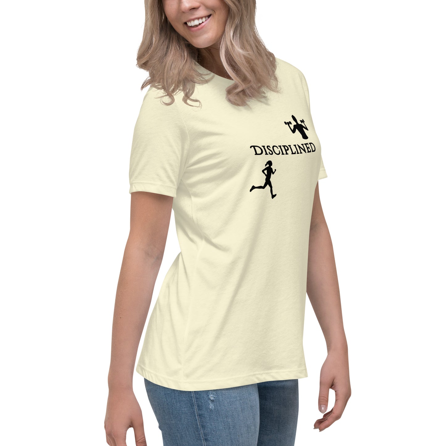 Disciplined Women's Fitness Relaxed Tee by EraofInk