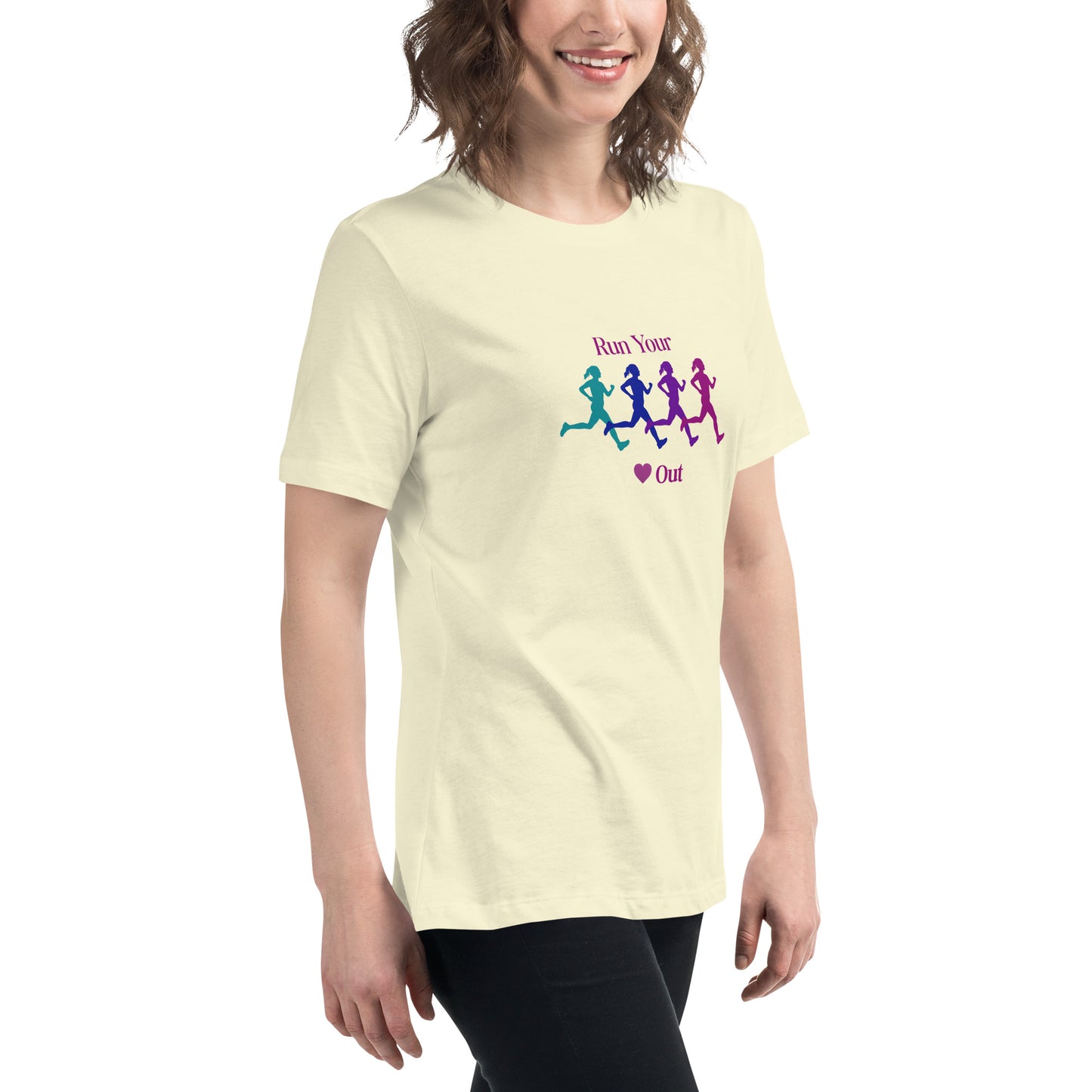 Run Your Heart Out Women's Relaxed Tee by EraofInk