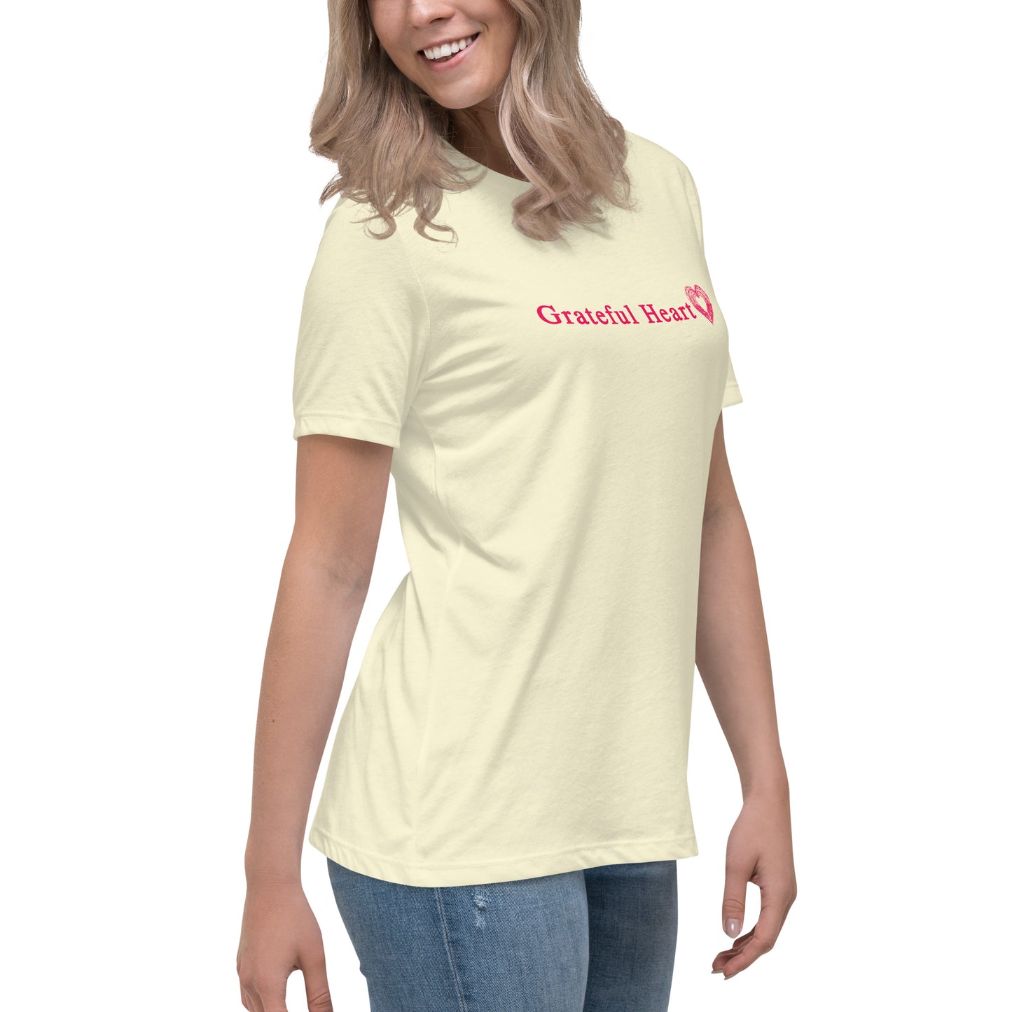 Grateful Heart Women's Relaxed Tee by EraofInk