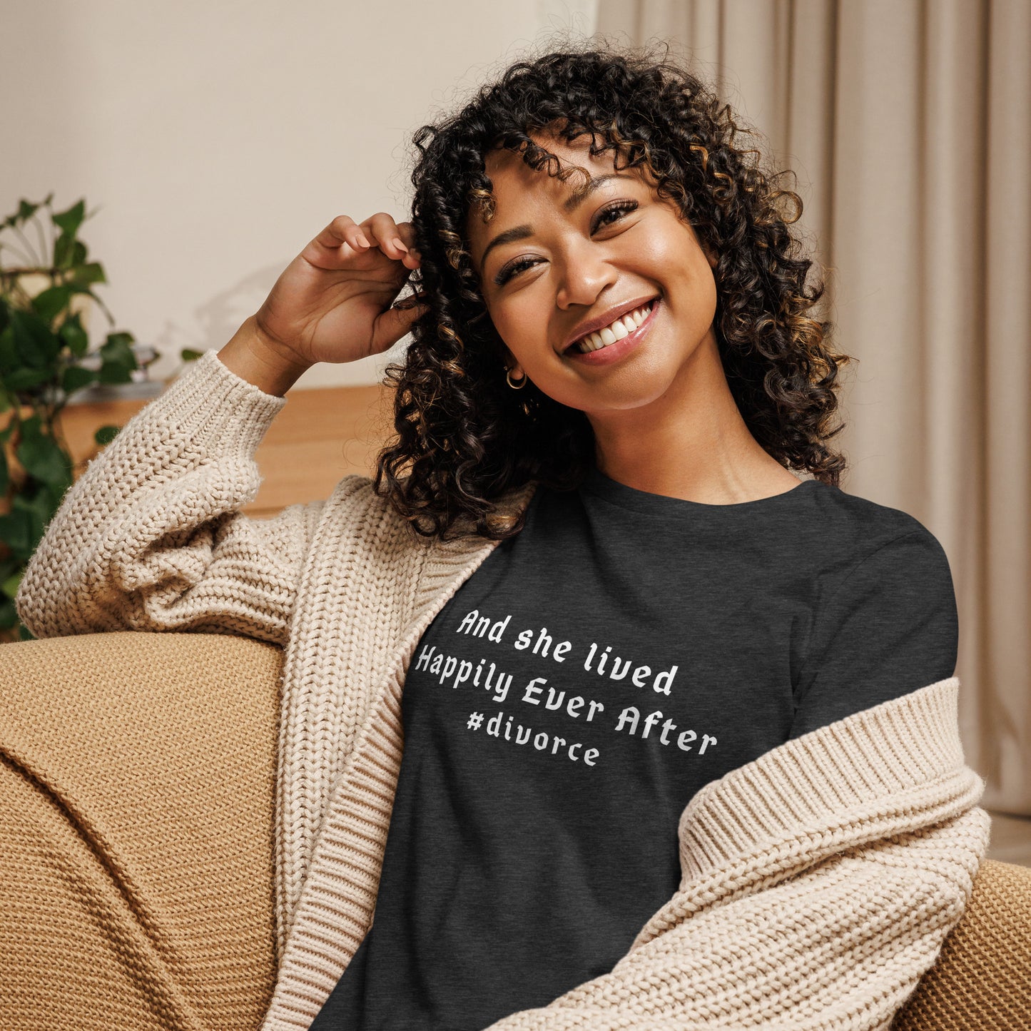 And She Lived Happily Ever After #divorce Women's Relaxed Tee by EraofInk