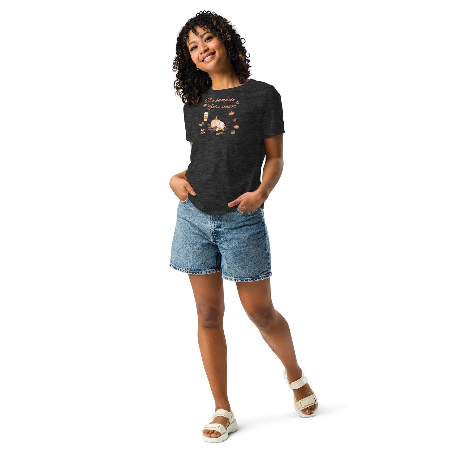 Pumpkin Spice Season Women's Relaxed Tee by EraofInk
