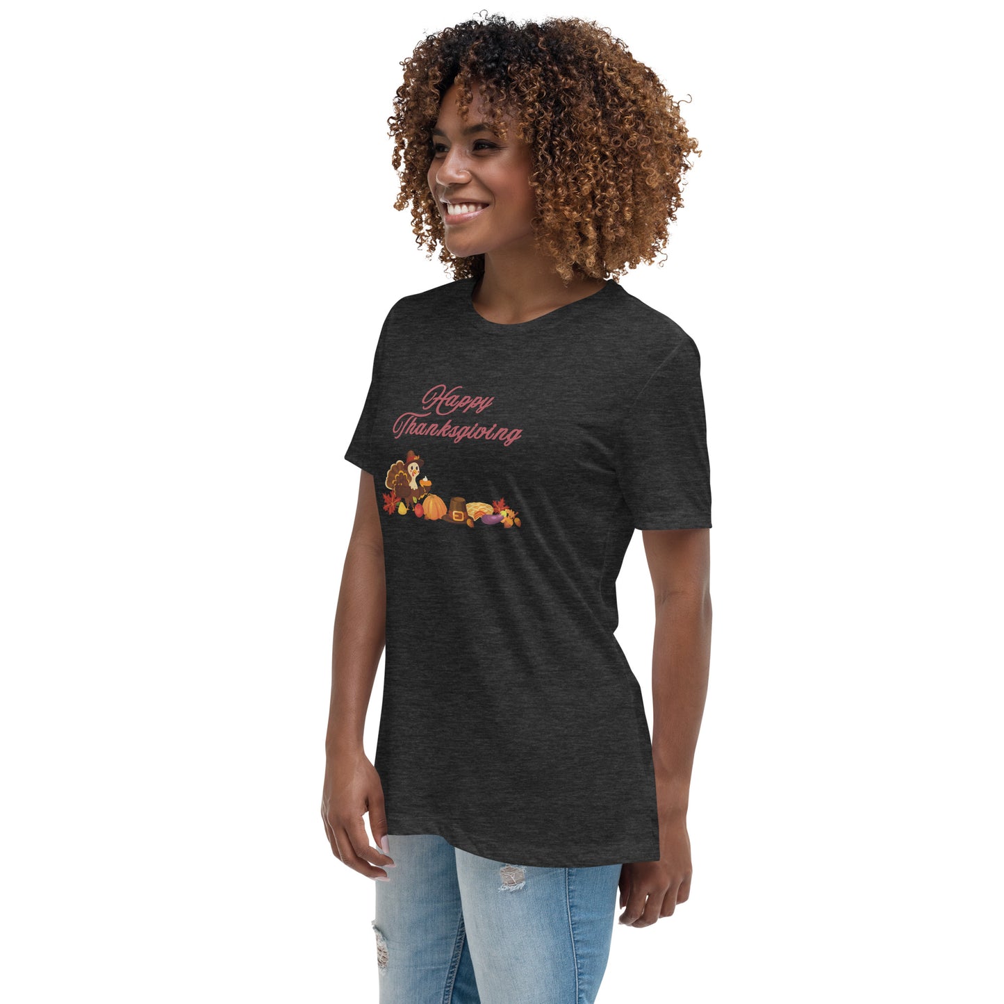 Happy Thanksgiving Women's Relaxed Tee by EraofInk