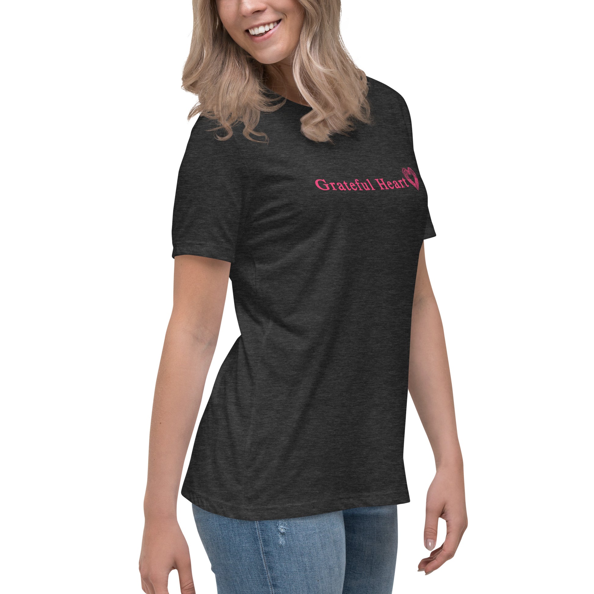 Grateful Heart Women's Relaxed Tee by EraofInk