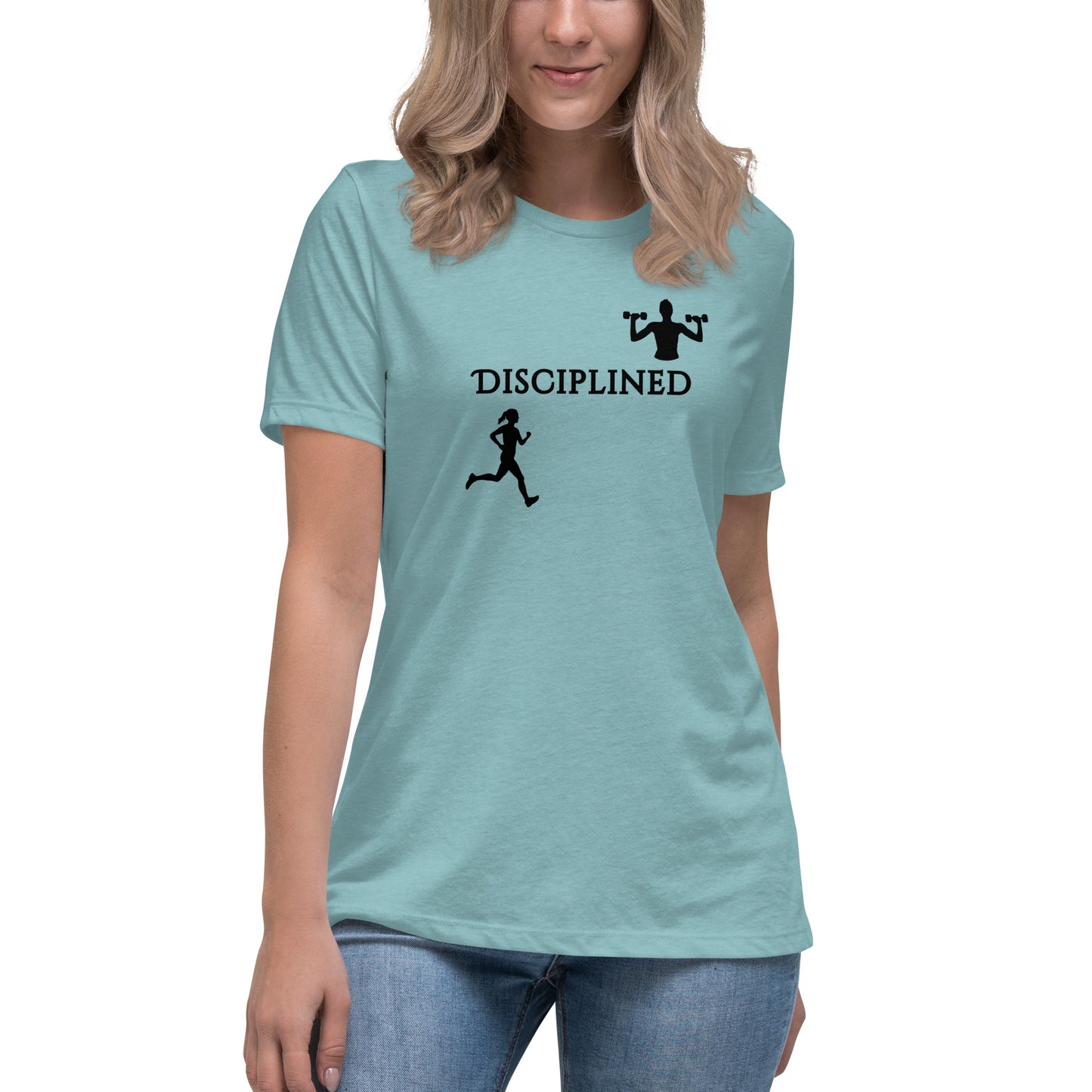 Disciplined Women's Fitness Relaxed Tee by EraofInk