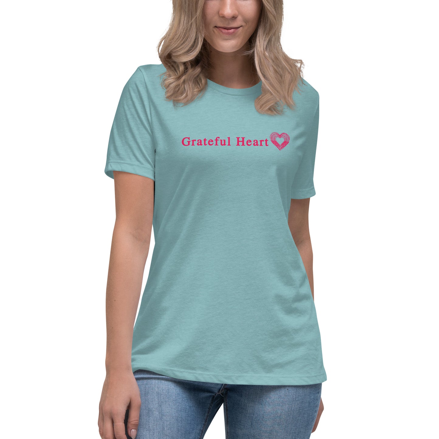 Grateful Heart Women's Relaxed Tee by EraofInk
