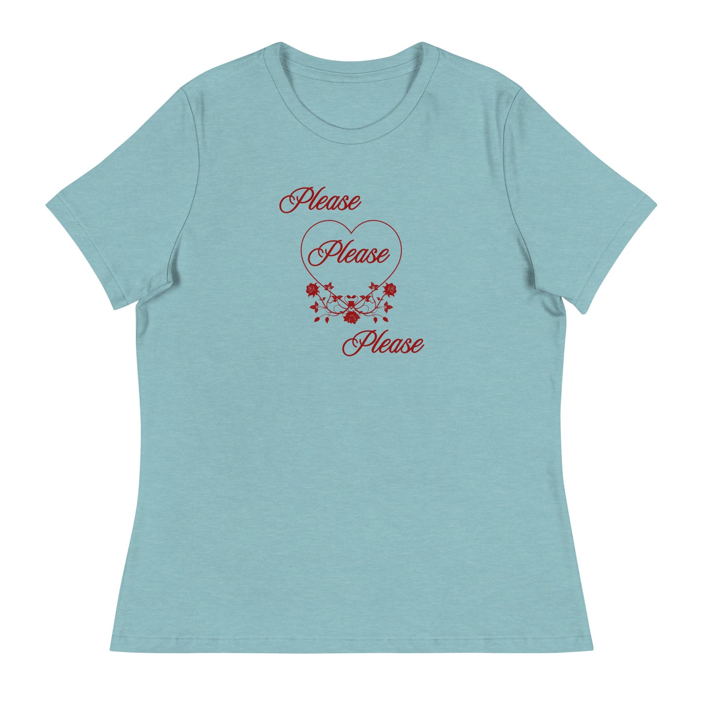 Please Please Please Love and Roses Women's Relaxed Tee by EraofInk