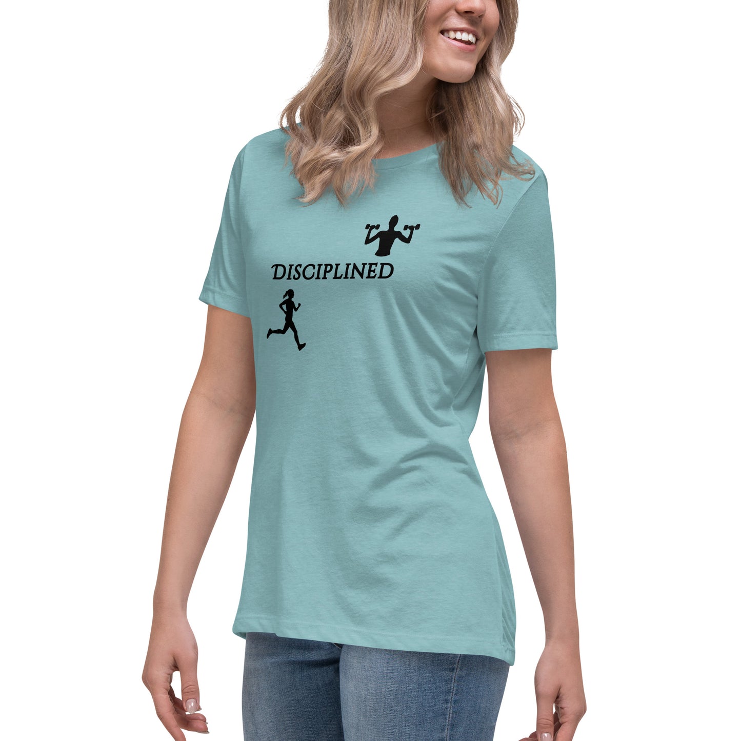 Disciplined Women's Fitness Relaxed Tee by EraofInk