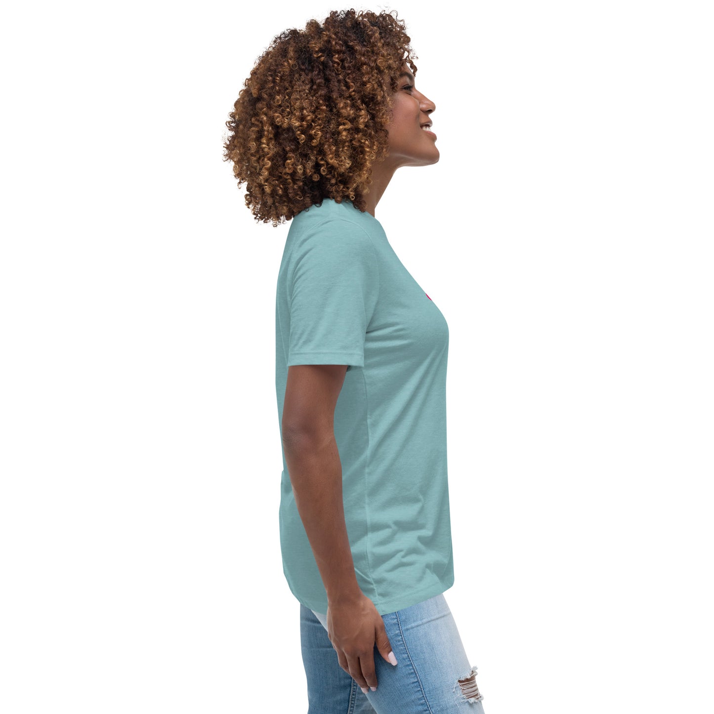Grateful Heart with Sketched Heart Women's Relaxed Tee by EraofInk