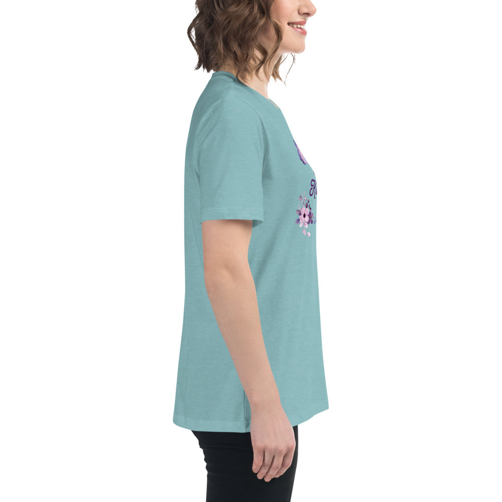 Choose Kindness Lavender Women's Relaxed Tee by EraofInk