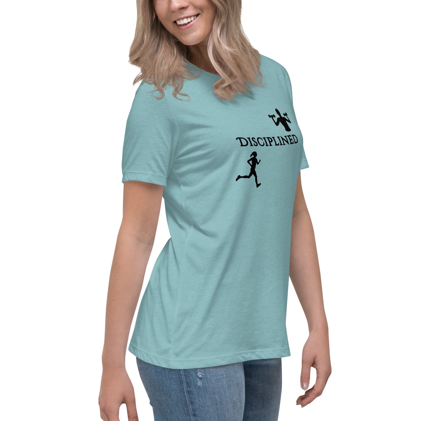 Disciplined Women's Fitness Relaxed Tee by EraofInk