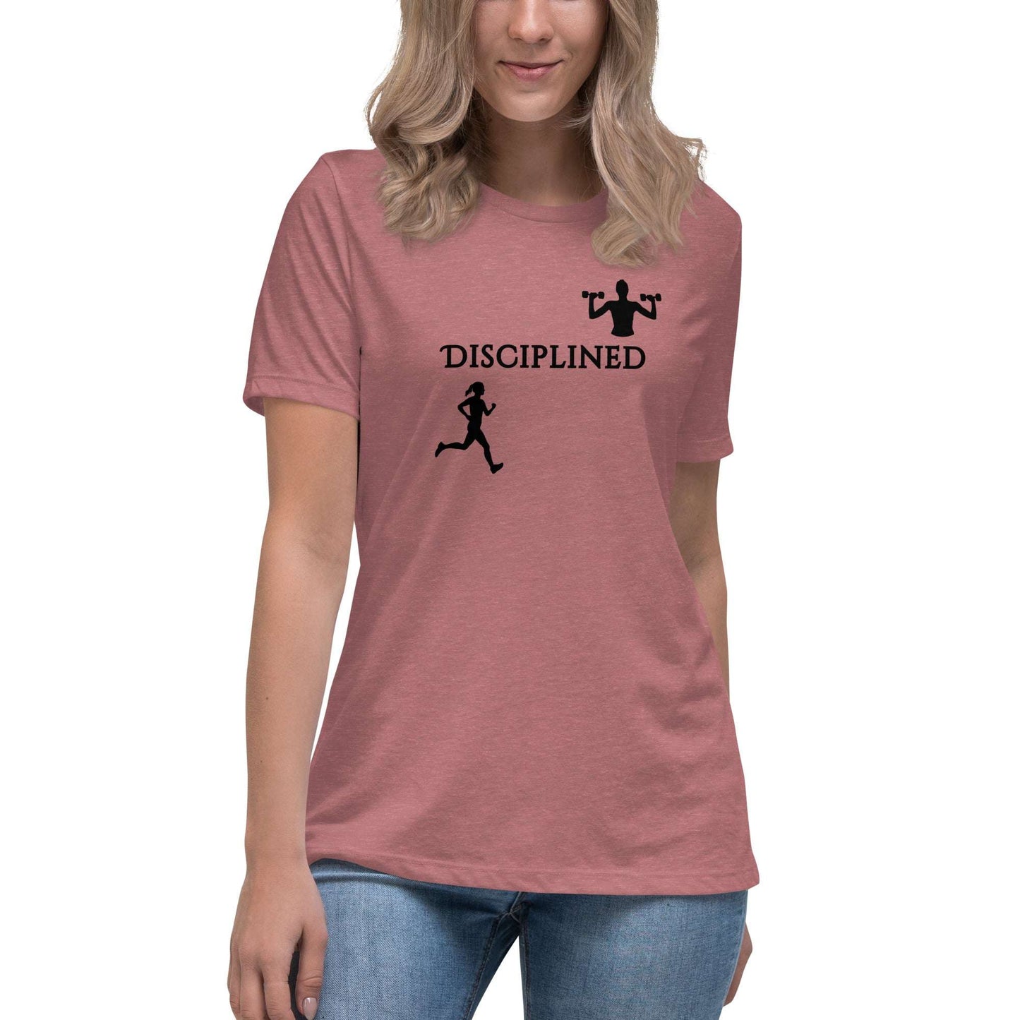 Disciplined Women's Fitness Relaxed Tee by EraofInk