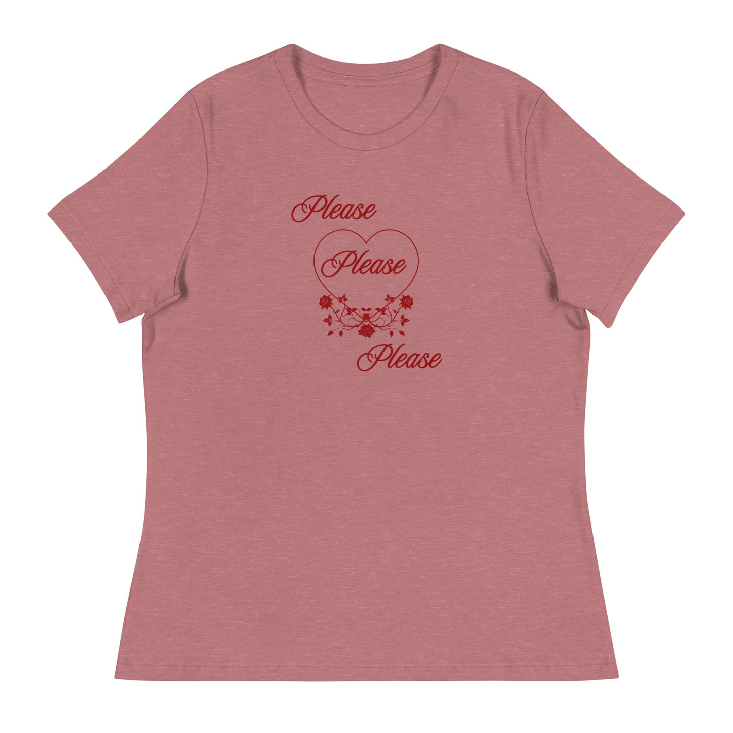 Please Please Please Love and Roses Women's Relaxed Tee by EraofInk