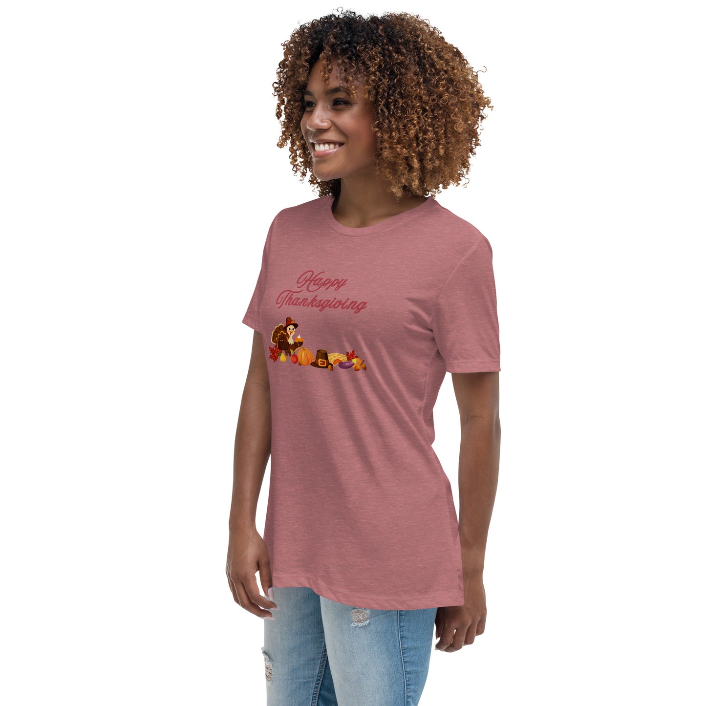 Happy Thanksgiving Women's Relaxed Tee by EraofInk