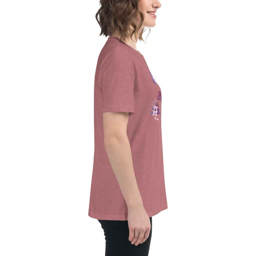 Choose Kindness Lavender Women's Relaxed Tee by EraofInk