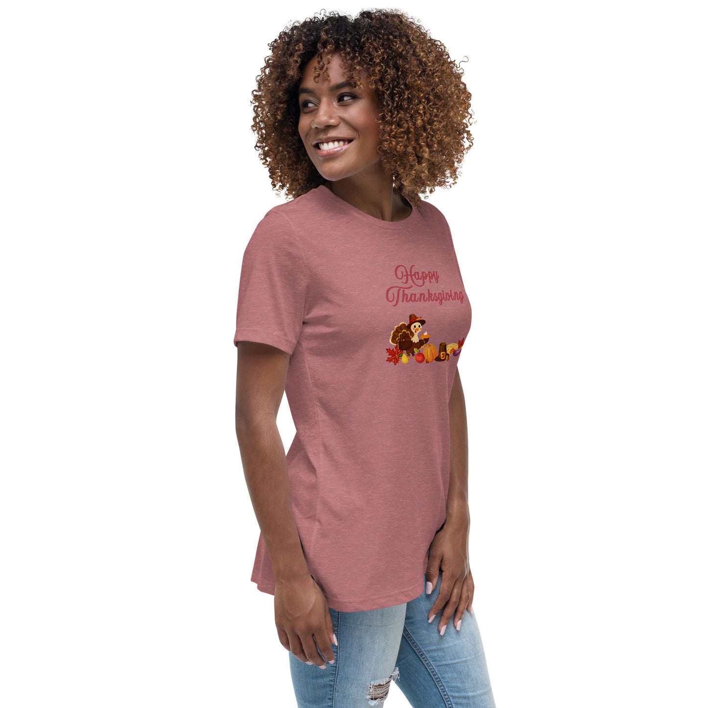 Happy Thanksgiving Women's Relaxed Tee by EraofInk