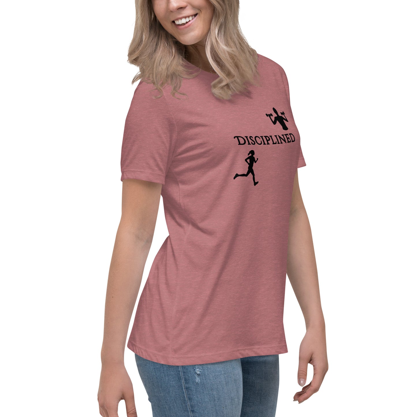 Disciplined Women's Fitness Relaxed Tee by EraofInk