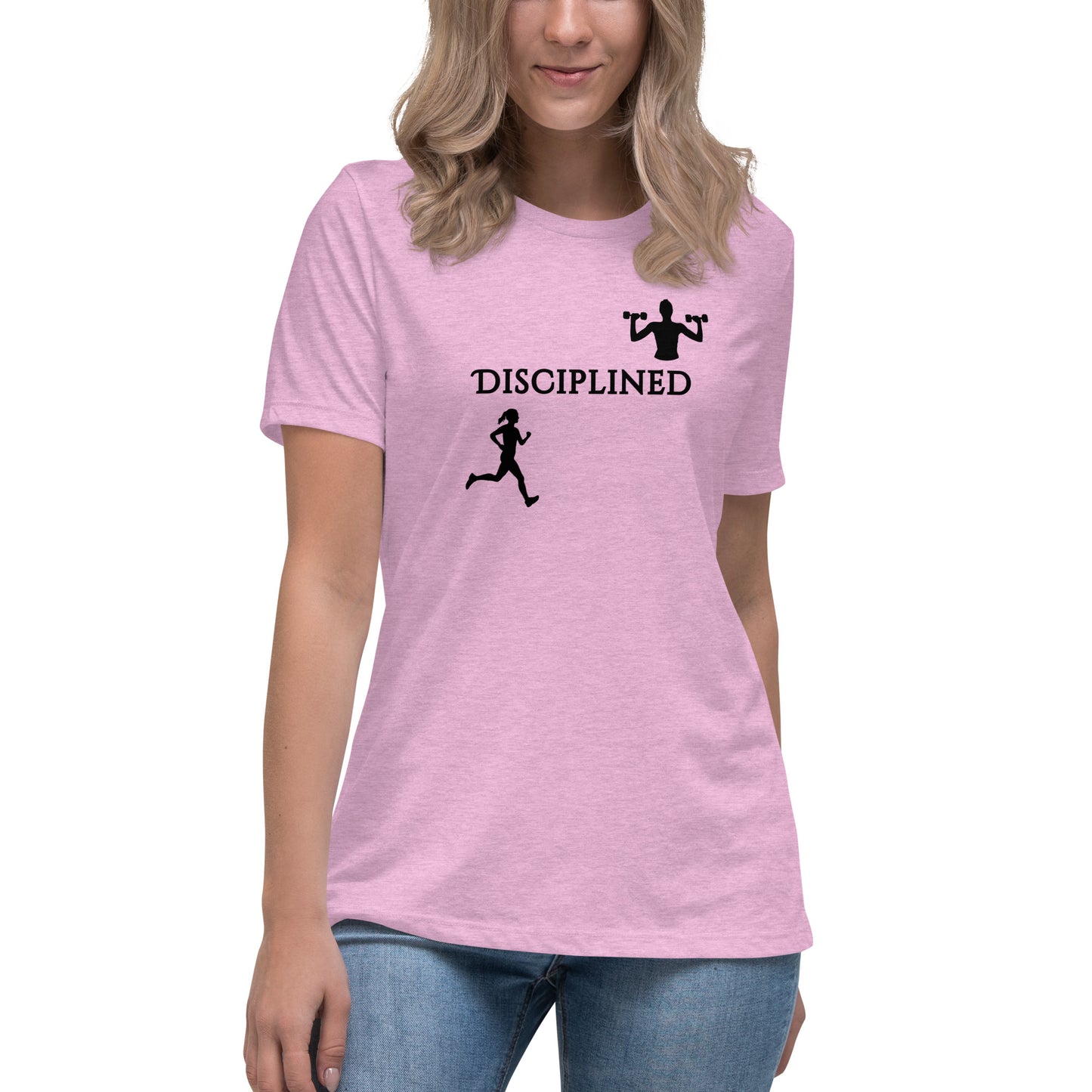 Disciplined Women's Fitness Relaxed Tee by EraofInk