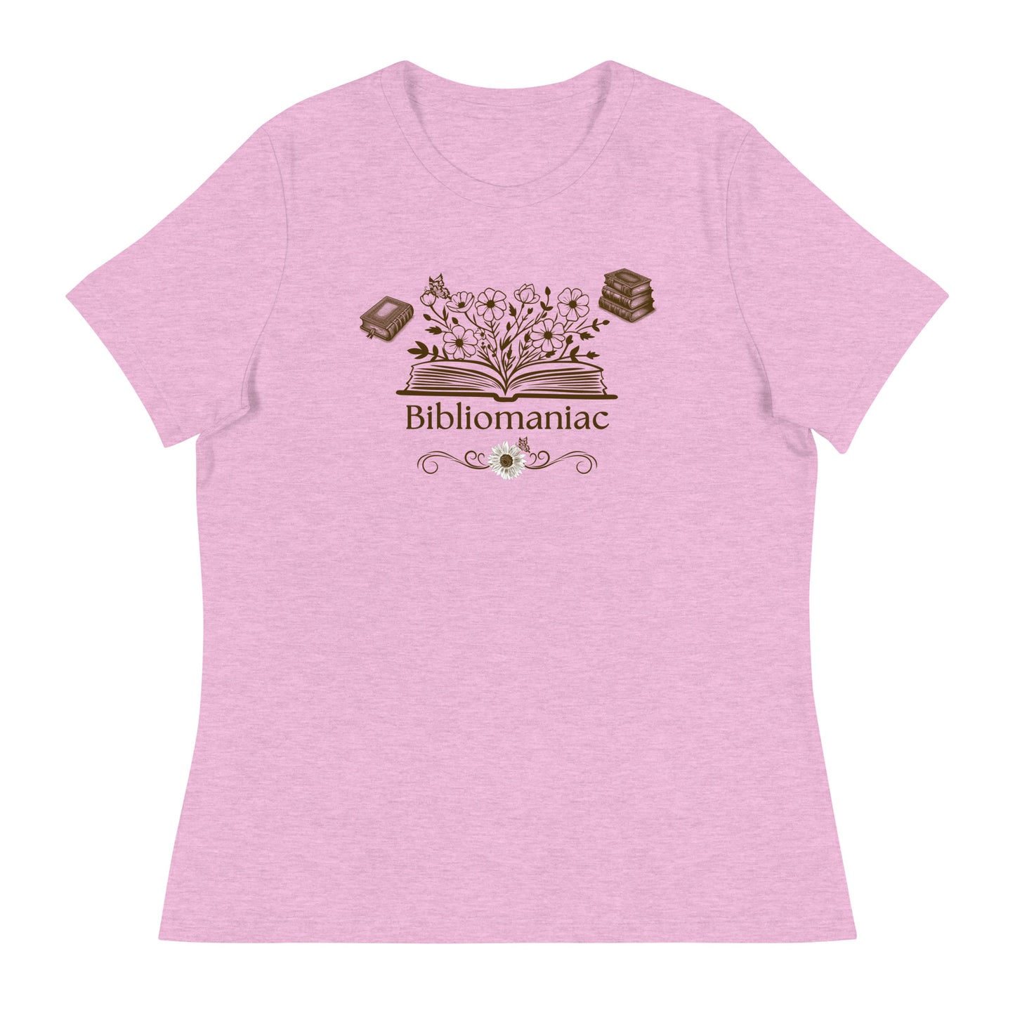 Bibliomaniac Book Lover Women's Relaxed Tee by EraofInk