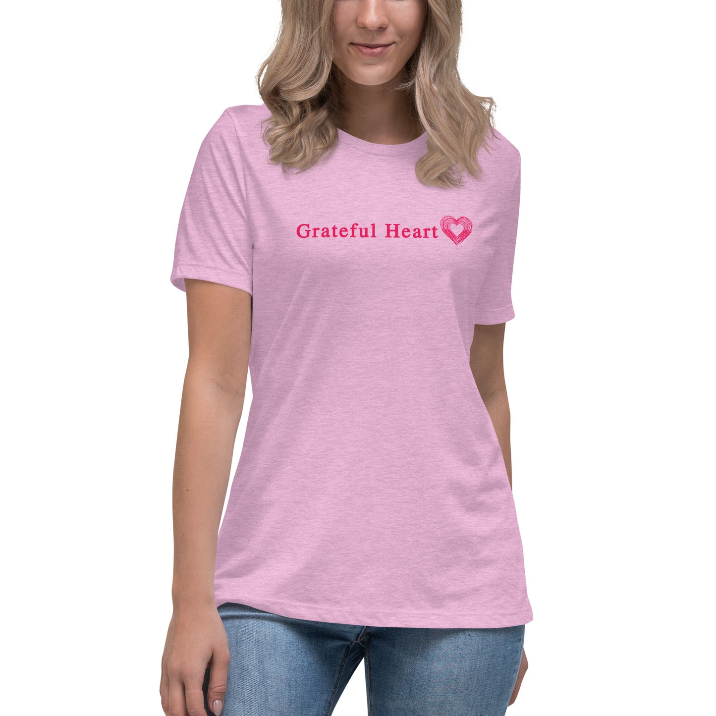 Grateful Heart Women's Relaxed Tee by EraofInk