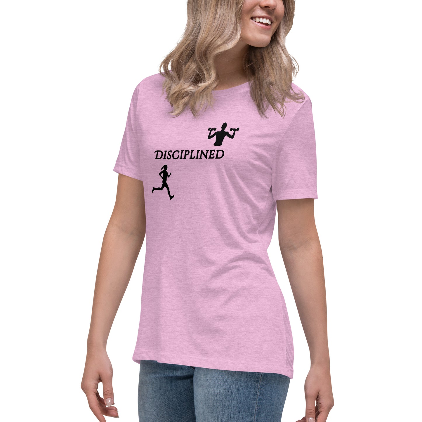 Disciplined Women's Fitness Relaxed Tee by EraofInk